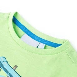 Kinder-T-Shirt Neongrün 116