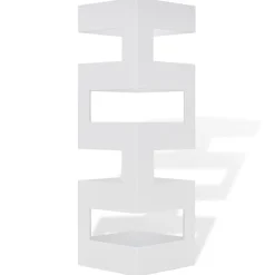 Schirmständer Schirmhalter Gehstock Stahl quadratisch weiß 48,5 cm