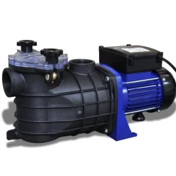 Schwimmbadpumpe Umwälzpumpe Poolpumpe Pumpe elektronik blau 500W