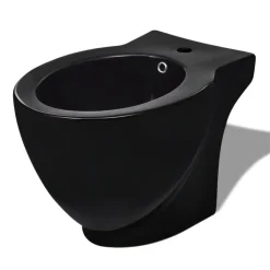 Standbidet Stand-Bidet Bodenstehend Bidet Keramik schwarz