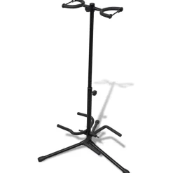 Verstellbare Doppelgitarrenständer Faltbare Instrument-Rack
