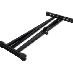 Verstellbare Doppelversteifter Keyboardständer X-Rahmen
