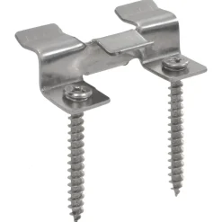 vidaXL 100 Stk. Deckclips mit 200 Schrauben Edelstahl