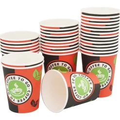 vidaXL 1000 Stk. Einweg-Kaffeebecher Pappe 240 ml (8 oz)