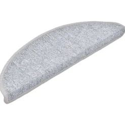 vidaXL 15 Stk. Treppenmatten Hellgrau 56 x 17 x 3 cm