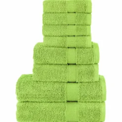 vidaXL 8 tlg. Premium-Handtuch-Set SOLUND Apfelgrün 600 g/m²