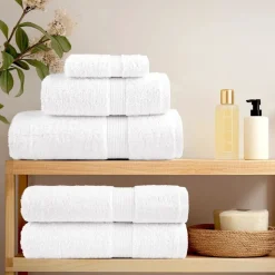 vidaXL 6 tlg. Premium-Handtuch-Set SOLUND Weiß 600 g/m²