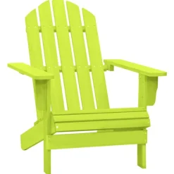vidaXL Adirondack-Gartenstuhl Massivholz Tanne Grün