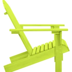 vidaXL Adirondack-Gartenstuhl Massivholz Tanne Grün
