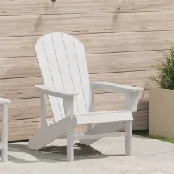 vidaXL Adirondack-Stuhl Weiß 82 x 74 x 92 cm HDPE