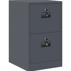 vidaXL Aktenschrank Anthrazit 44 x 50 x 74,5 cm Kaltgewalzter Stahl