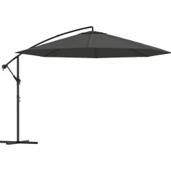 vidaXL Ampelschirm mit Aluminium-Mast 350 cm Anthrazit