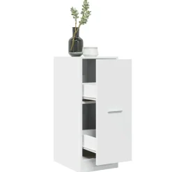 vidaXL Apothekerschrank Weiß 30 x 41 x 77,5 cm Holzwerkstoff