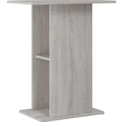 vidaXL Aquariumständer Grau Sonoma 60,5x36x72,5 cm Holzwerkstoff