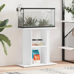 vidaXL Aquariumständer Weiß 60x30x60 cm Holzwerkstoff