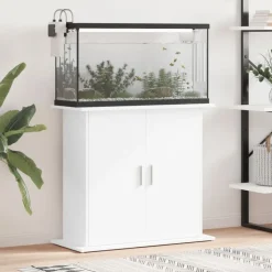 vidaXL Aquariumständer Weiß 81x36x73 cm Holzwerkstoff