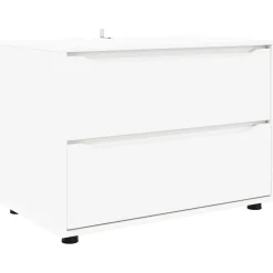 vidaXL Aufbewahrungsschrank Weiß 80 x 48 x 57 cm Holzwerkstoff