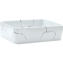 vidaXL Aufsatzwaschbecken Weiß Rechteckig 46x35,5x13cm Keramik