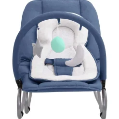 vidaXL Babywippe Marineblau Stahl