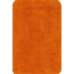 vidaXL Badematten-Set 3-tlg. Stoff Orange