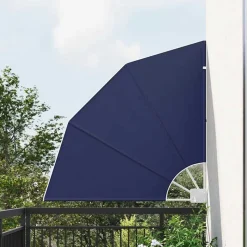 vidaXL Balkon Sichtschutz Marineblau 115 x 115 cm Polyester