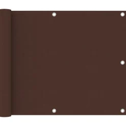 vidaXL Balkon-Sichtschutz Braun 75x300 cm Oxford-Gewebe