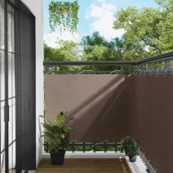 vidaXL Balkonsichtschutz Taupe 110 x 700 cm Oxford-Stoff