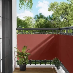 vidaXL Balkonsichtschutz Terrakotta 100 x 200 cm Oxford-Stoff