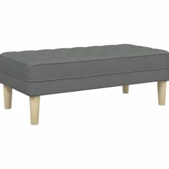 vidaXL Bank mit Kissen Dunkelgrau 113 x 57 x 39 cm Stoff