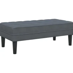 vidaXL Bank mit Kissen Dunkelgrau 113 x 57 x 39 cm Samt