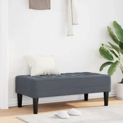 vidaXL Bank mit Kissen Dunkelgrau 113 x 57 x 39 cm Samt