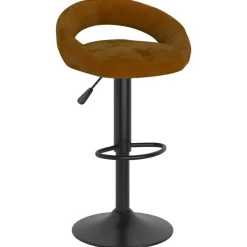 vidaXL Barhocker 2 Stk. Braun Samt