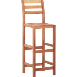 vidaXL Barhocker 2 Stk. Massivholz Akazie