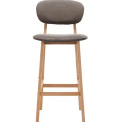 vidaXL Barhocker 2 Stk. Taupe Stoff