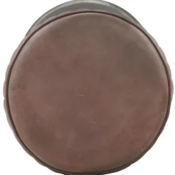 vidaXL Barhocker Braun Echtleder