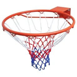vidaXL Basketballkorb mit Netz Orange 45 cm
