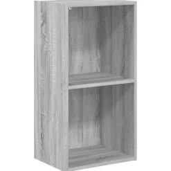 vidaXL Bücherregal Grau Sonoma 40x30x77 cm Holzwerkstoff