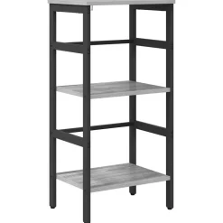 vidaXL Bücherregal Graues Sonoma 40 x 29,5 x 81 cm Holzwerkstoff