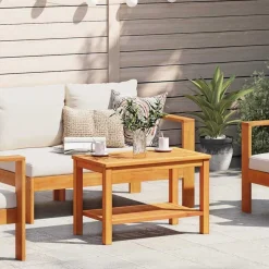 vidaXL Beistelltisch Braun 70 x 40 x 45 cm Massivholz Akazie