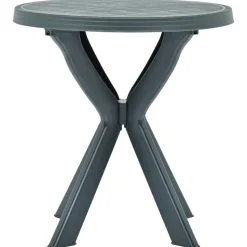 vidaXL Bistrotisch Grün Ø70 cm Kunststoff