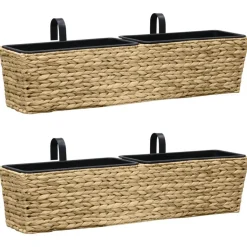 vidaXL Blumenkasten 2 Stk. Wasserhyazinthe