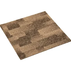 vidaXL Boden Teppich 20 pcs Braun 50 x 50 cm PP