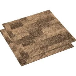 vidaXL Boden Teppich 20 pcs Braun 50 x 50 cm PP