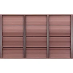 vidaXL Bodenelement für Solardusche Braun 101x63x5,5 cm WPC