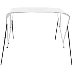 vidaXL 3-Bow Bimini Top Weiß 183x140x137 cm