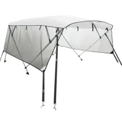 vidaXL 4-Bow Bimini-Top mit Mesh-Seitenteilen 243x(170-182)x137 cm