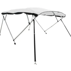 vidaXL 4-Bow Bimini-Top mit Mesh-Seitenteilen 243x(170-182)x137 cm
