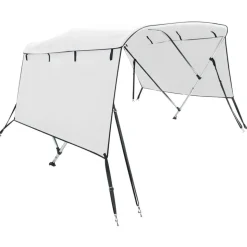 vidaXL 3-Bow Bimini-Top mit Seitenteilen 183x(137-152)x137 cm