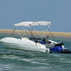 vidaXL 3-Bow Bimini-Top mit Seitenteilen 183x(137-152)x137 cm