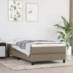 vidaXL Boxspringbettgestell Taupe 80x200 cm Stoff